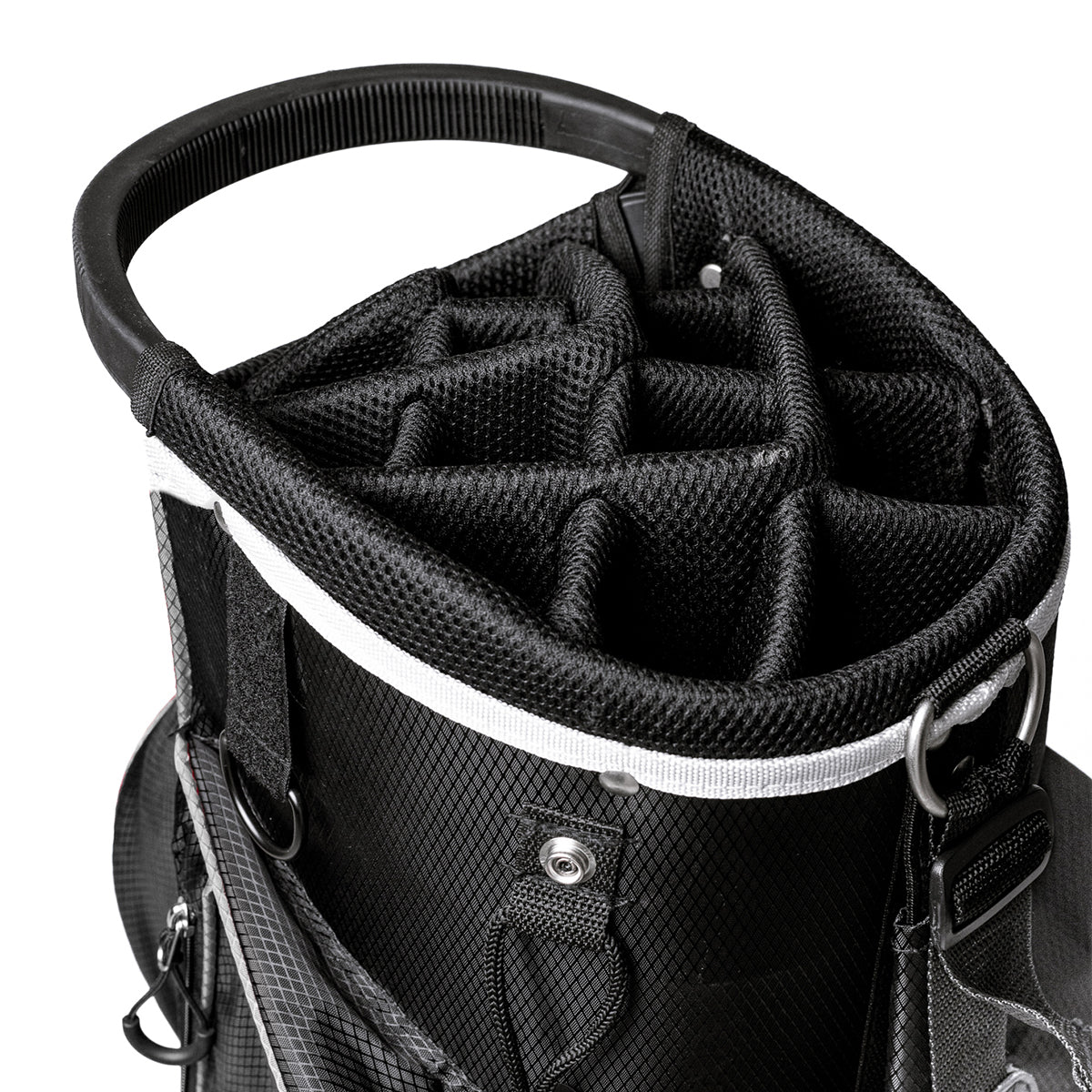 CB3 Deluxe Golf Cart Bag - 14 Way Divider - Black/Grey