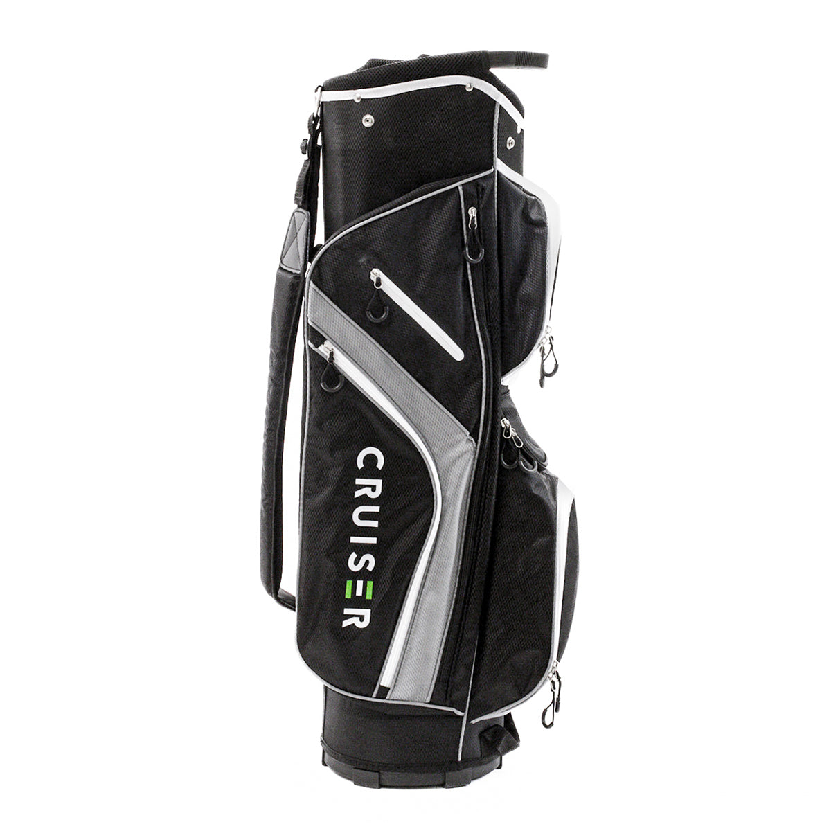 CB3 Deluxe Golf Cart Bag - 14 Way Divider - Black/Grey