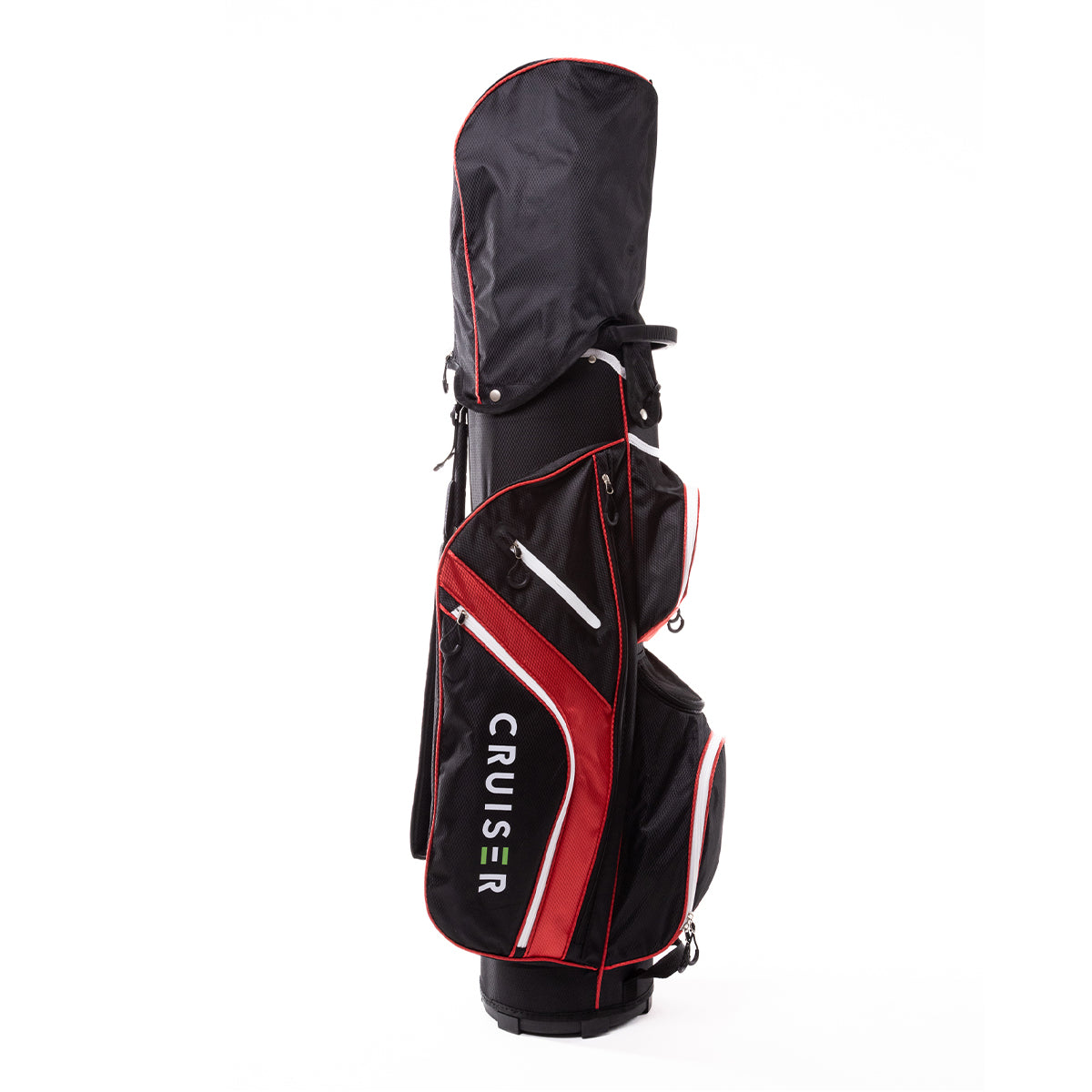 CB3 Deluxe Golf Cart Bag - 14 Way Divider - Black/Red