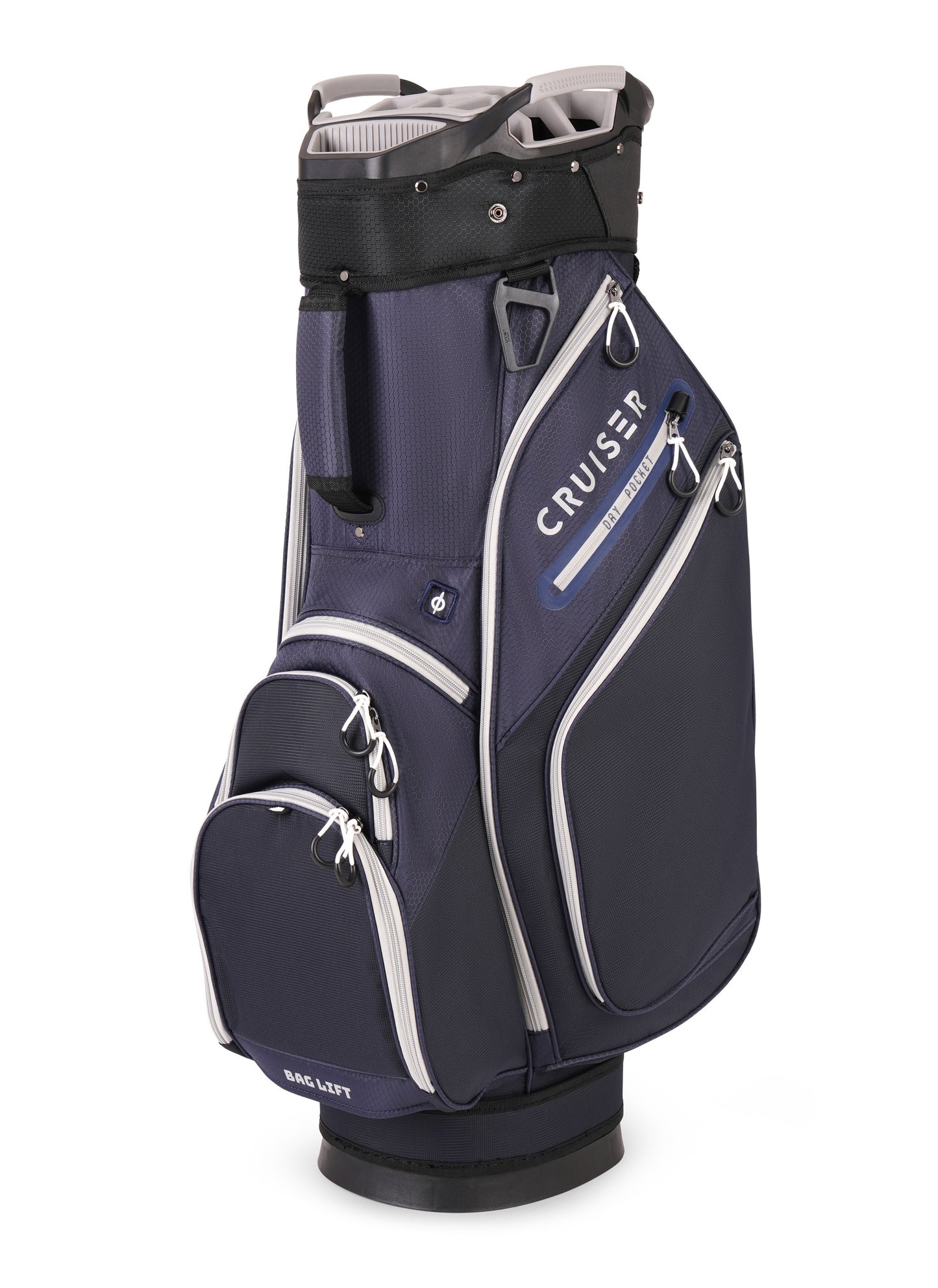 NOVA Cart Bag – Deluxe 14 Way Rubber Divider Top - Navy/Grey