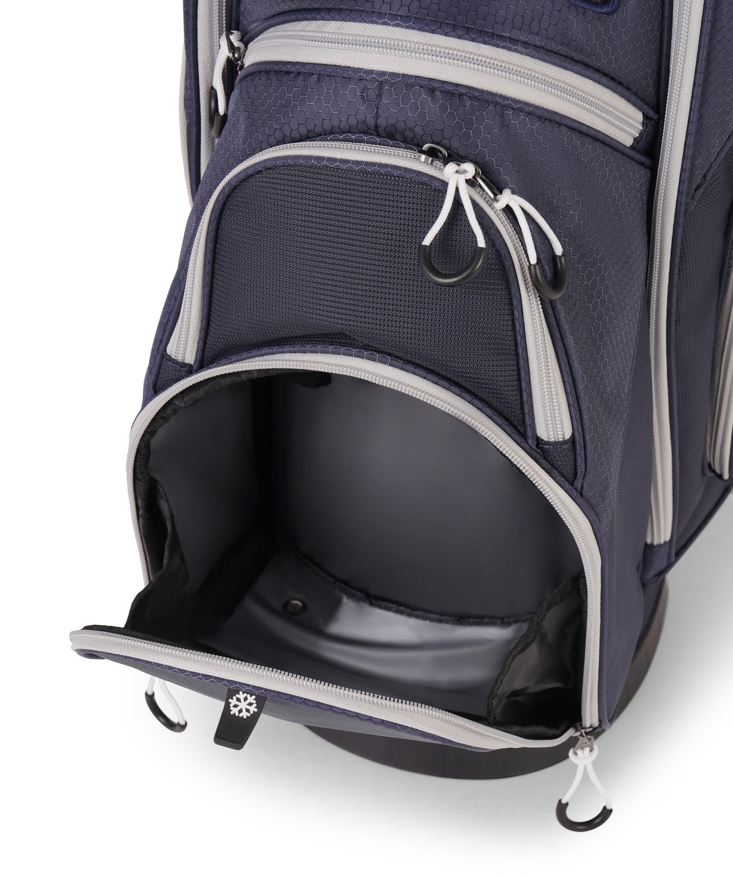 NOVA Cart Bag – Deluxe 14 Way Rubber Divider Top - Navy/Grey