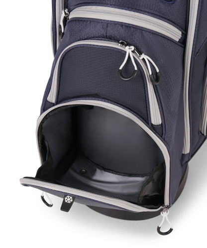 NOVA Cart Bag – Deluxe 14 Way Rubber Divider Top - Navy/Grey