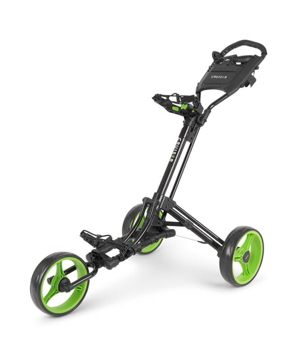 CR-6 Three Wheel Trolley - One Button Folding Mechanism - Black/Green