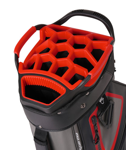 CR-DriMax Waterproof Golf Cart Bag - 14 Way Divider Trolley Bag - Black