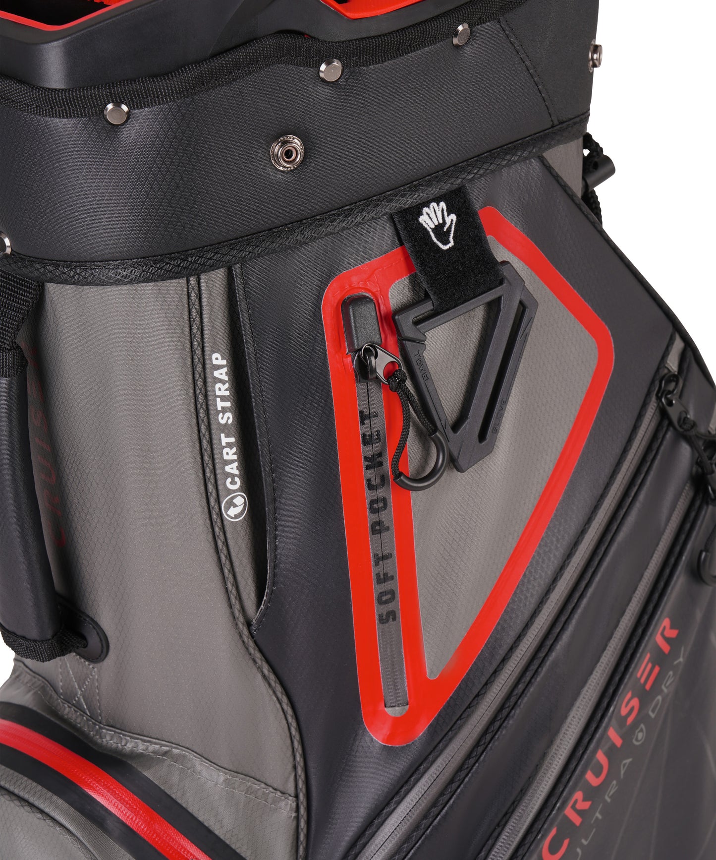 CR-DriMax Waterproof Golf Cart Bag - 14 Way Divider Trolley Bag - Black