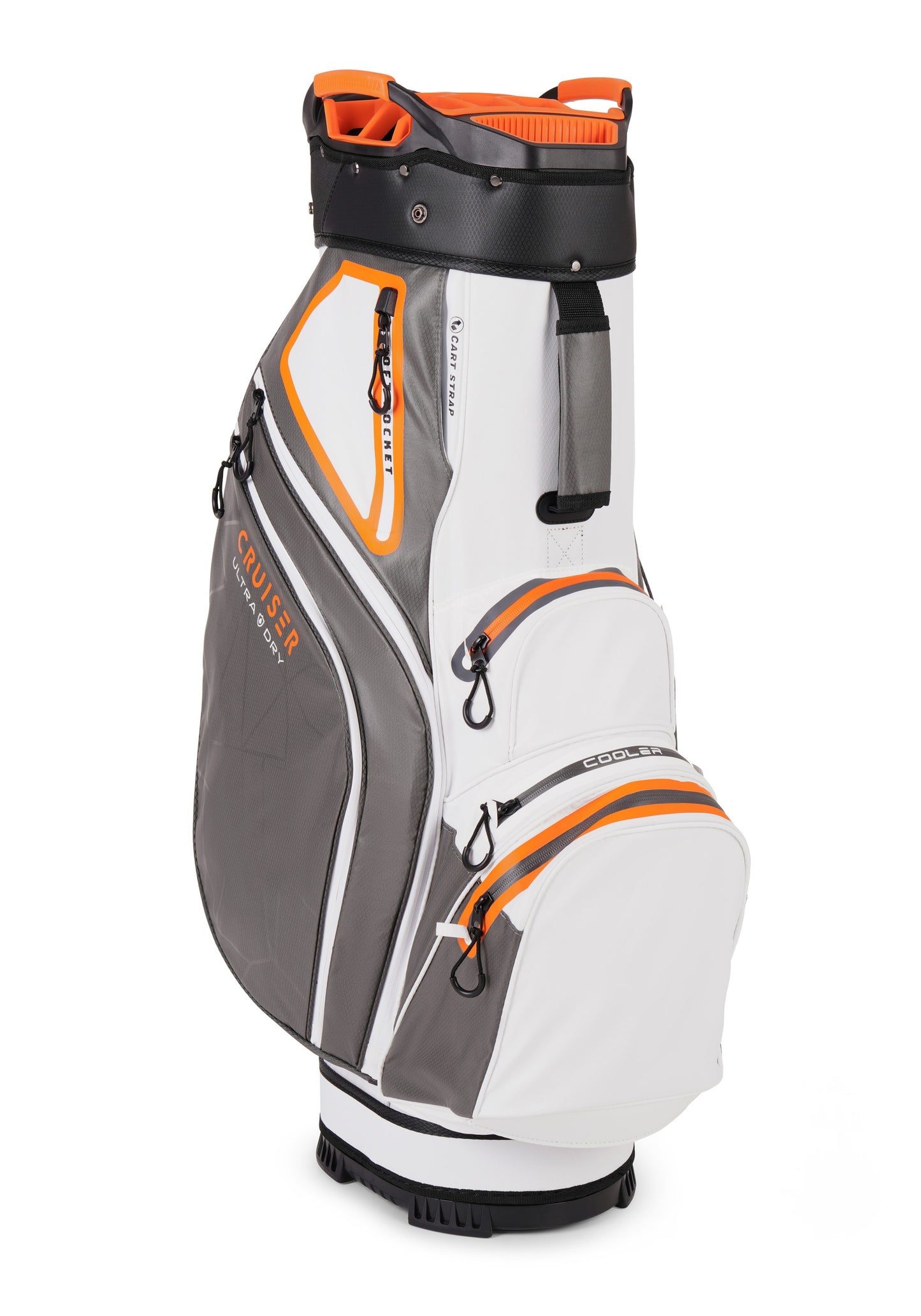 CR-DriMax Waterproof Golf Cart Bag - 14 Way Divider Trolley Bag - White