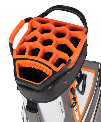 CR-DriMax Waterproof Golf Cart Bag - 14 Way Divider Trolley Bag - White