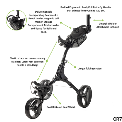 CR-7 Three Wheel Golf Trolley